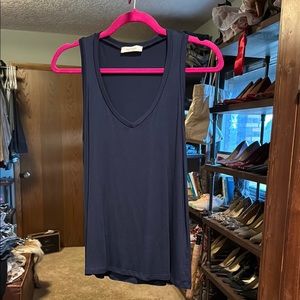 Navy Sleeveless Top